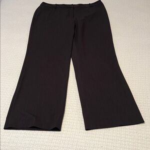 Liz Claiborne Elizabeth Wide Leg Curvy Fit Charcoal Dress Pants Size 16